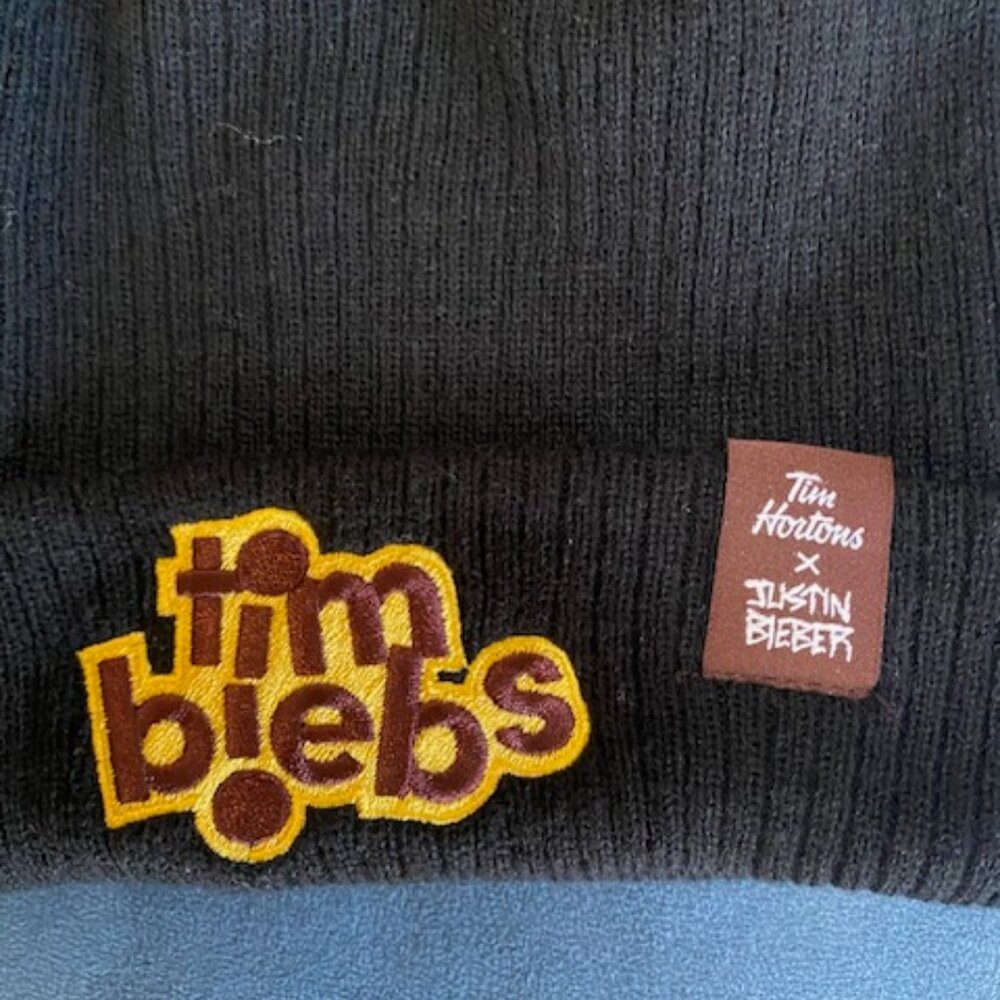 Justin Bieber and Tim Hortons collab promotional beanie - Picture 3 of 3